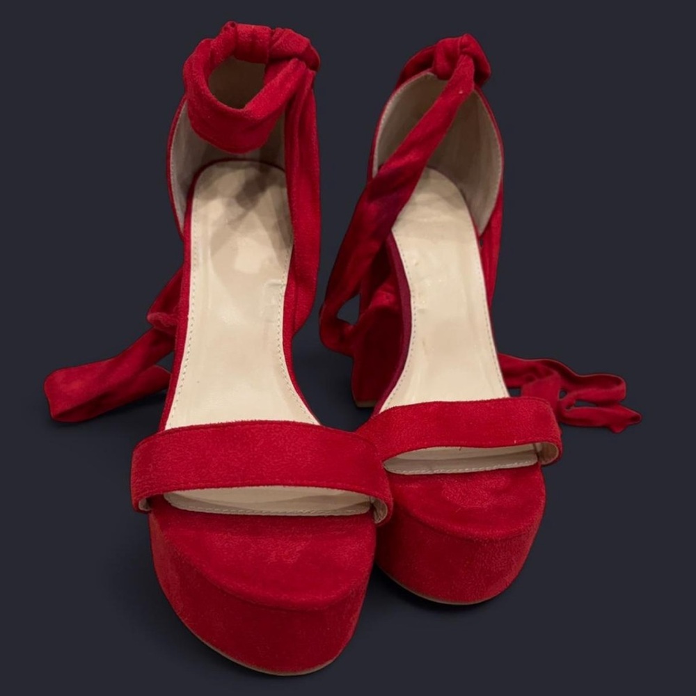 Elegant Red Women's Heels